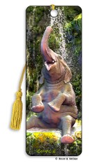 Elephant Bath Bookmark