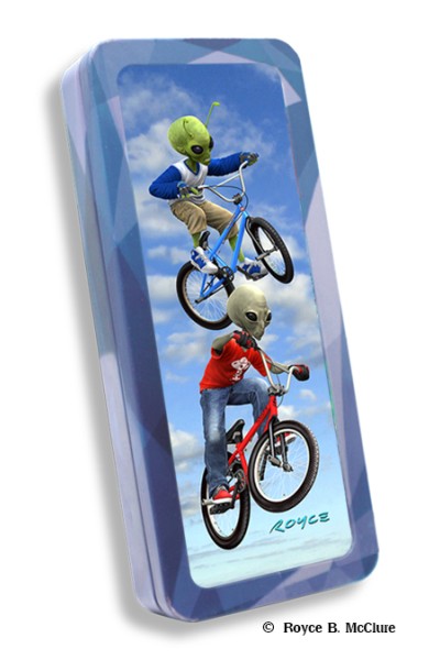 Grey vs Green: BMX Pencil Tin