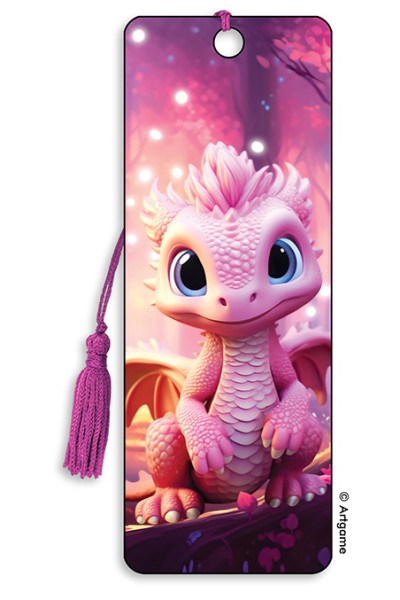 Pink Dragon Bookmark