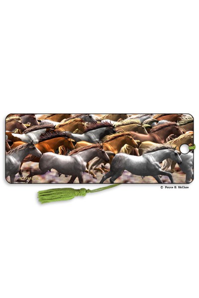 Running Horses Bookmark