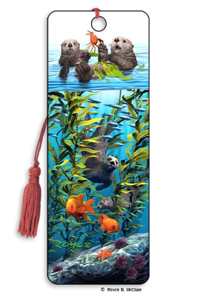 Sea Otters Bookmark