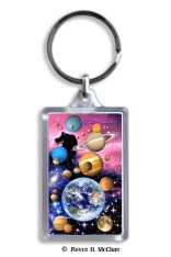 Planets Keyring
