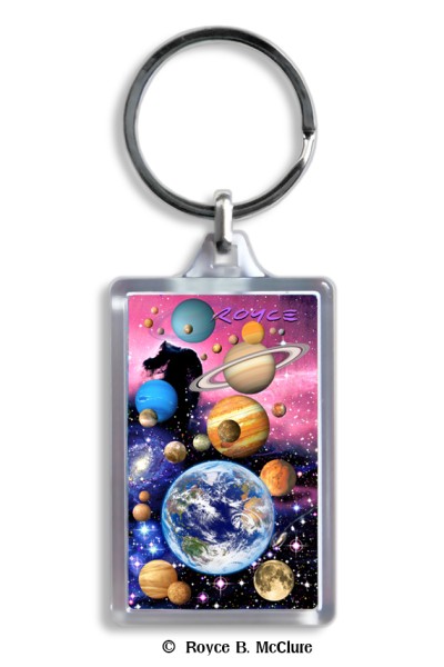Planets Keyring