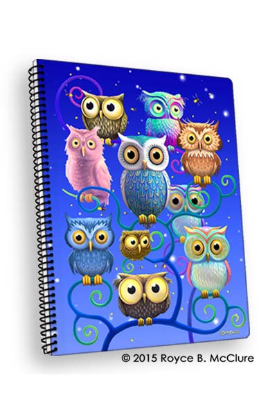 Owls Large Notebook