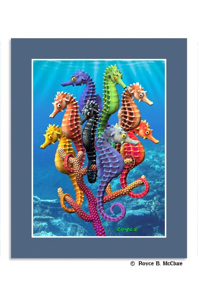 Seahorses Mini Poster