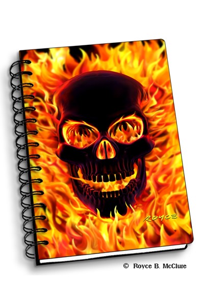 Fire Skull Notebook