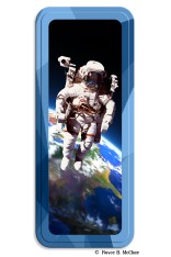 Space Walk Pencil Tin