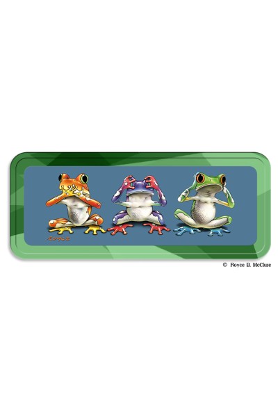 No Evil Frogs Pencil Tin