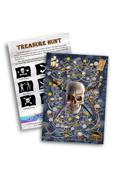 Treasure Hunt Maze Card
