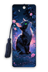 Cat n Roses Bookmark