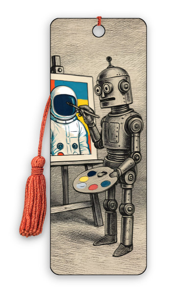 Robot Painter Bookmark 