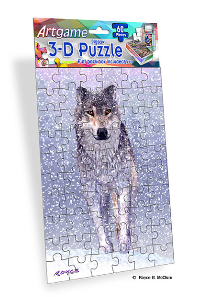 Wolf Moose Flip Mini Puzzle