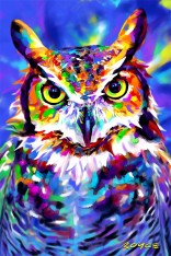 Owls Flip Postcard