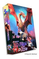 Royce 300pc FLIP Jigsaw Puzzle - Dragons