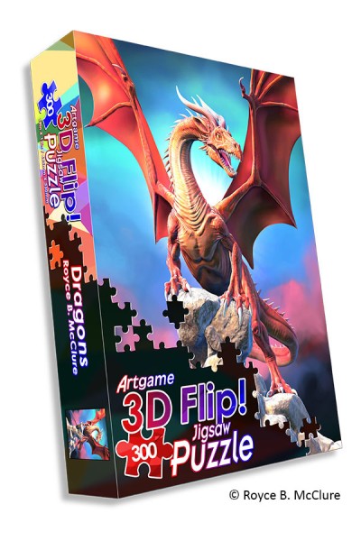 Royce 300pc FLIP Jigsaw Puzzle - Dragons