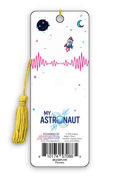 My Astronaut Bookmark - Flowers