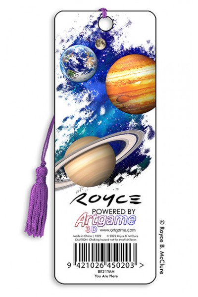 Royce Gift Bookmark - Out of This World "You are Here"