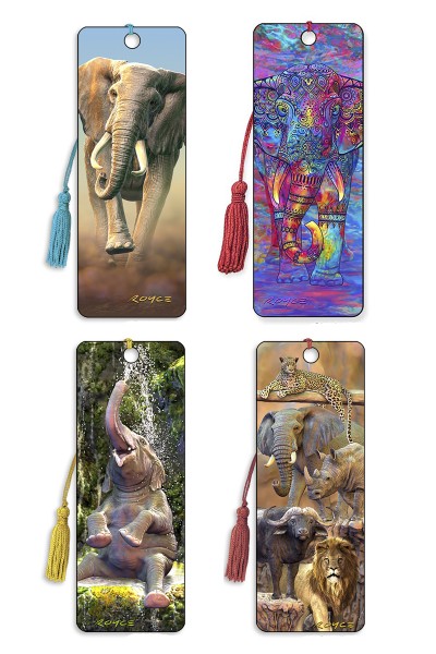 Royce Bookmark Set - Elephants