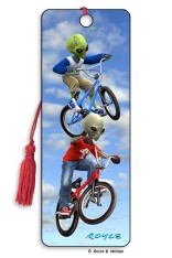 Royce Bookmark - Grey vs Green: BMX (Aliens)