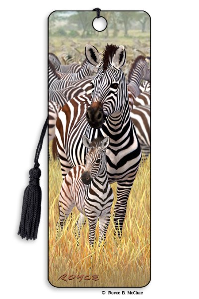 Royce Bookmark - Zebras