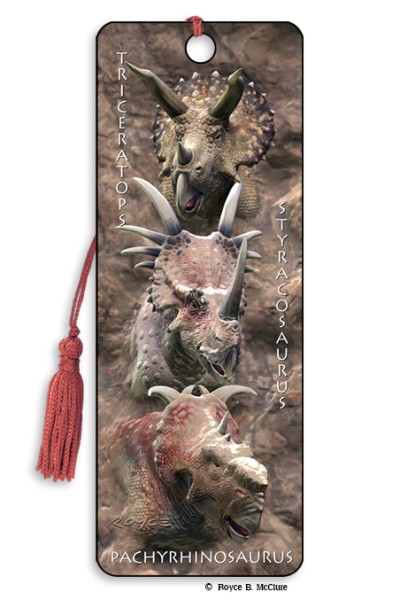 Royce Bookmark - Tri-Ceratops
