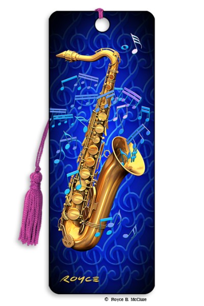 Royce Bookmark - Saxophone Bookmark (Color Changing)