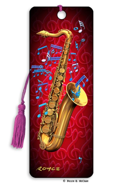 Royce Bookmark - Saxophone Bookmark (Color Changing)
