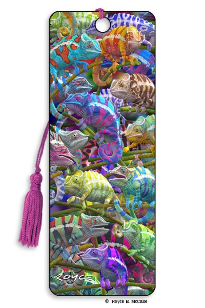 Royce Bookmark - Chameleons (Color Changing Bookmark)