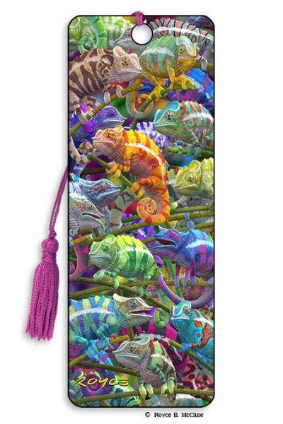 Royce Bookmark - Chameleons (Color Changing Bookmark)