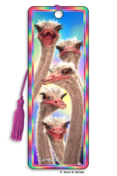 Royce Bookmark - Ostriches