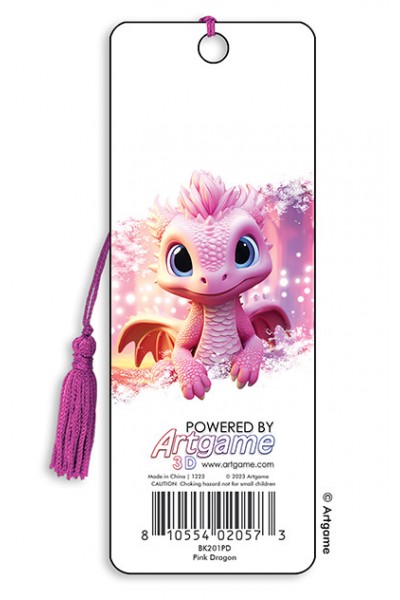 Artgame Bookmark - Pink Dragon 