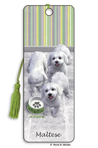 Royce Dog Breed Bookmark - Maltese 