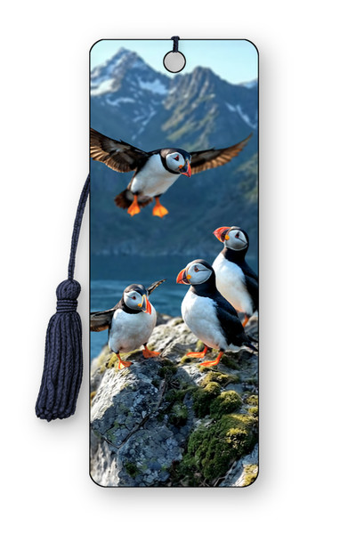 Artgame Bookmark - Puffins 