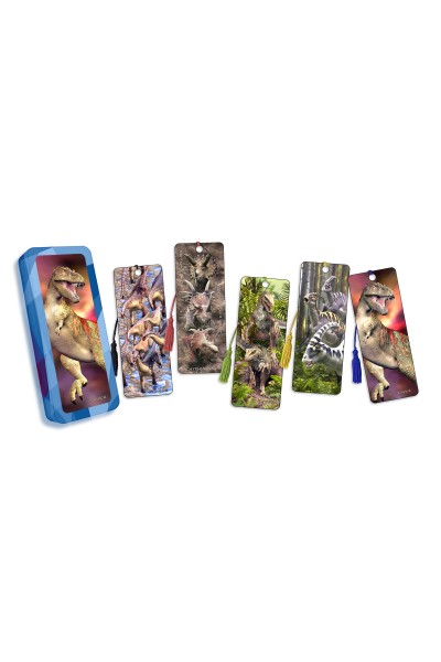 Royce Bookmark Collection Tin -  Dinosaurs