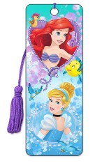Disney - Ariel and Cinderella - 3D Princess Bookmark 
