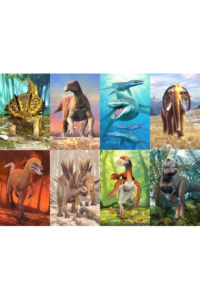 Dinosaur Fact Cards - Green