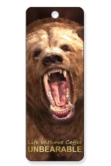 Royce Gift Bookmark - Life Without Coffee "Grizzly Bear"