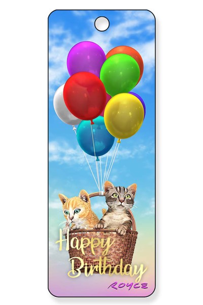 Royce Gift Bookmark - Happy Birthday "Kitty Up"
