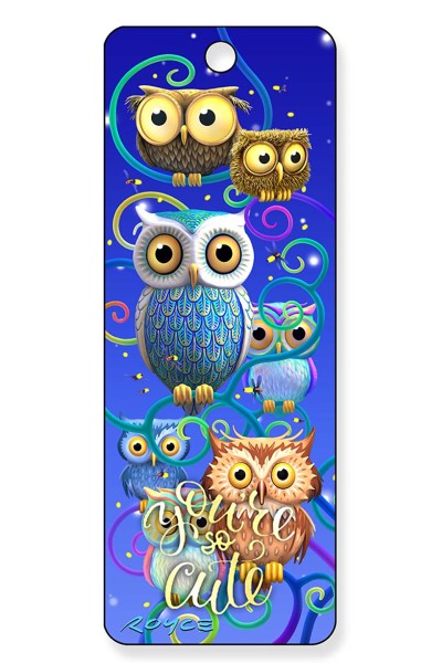 Royce Gift Bookmark - You're So Cute "Night Owls"