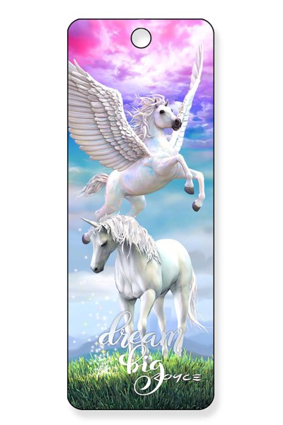 Royce Gift Bookmark - Dream Big "Pegasus and Unicorn"