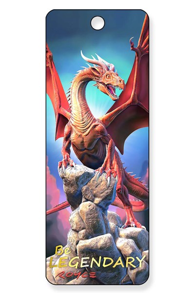 Royce Gift Bookmark - Be Legendary "Red Dragon"