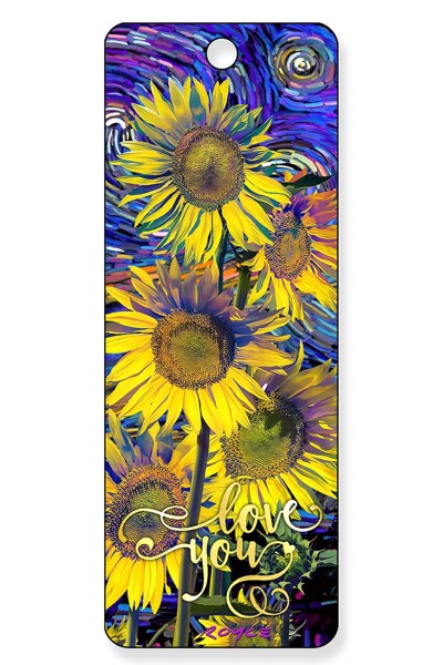 Royce Gift Bookmark - Love You "Sunflowers"