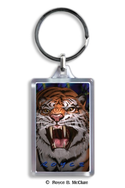 Wild Tiger Keyring