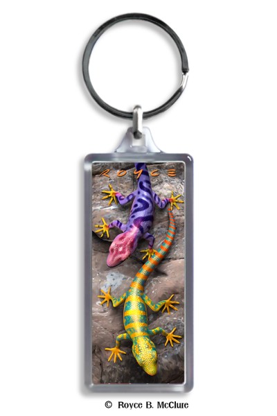 Geckos Keyring