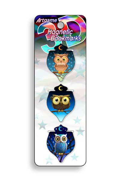 Owls Magnetic Bookmark