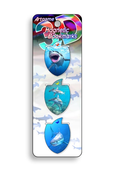 Sharks Magnetic Bookmark