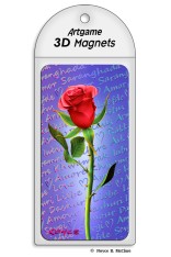 Red Rose Magnet