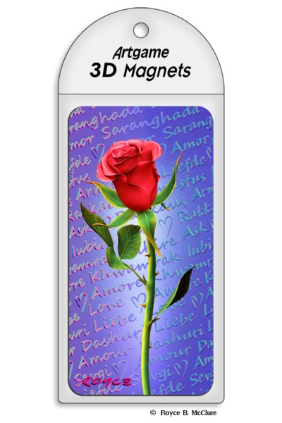 Red Rose Magnet