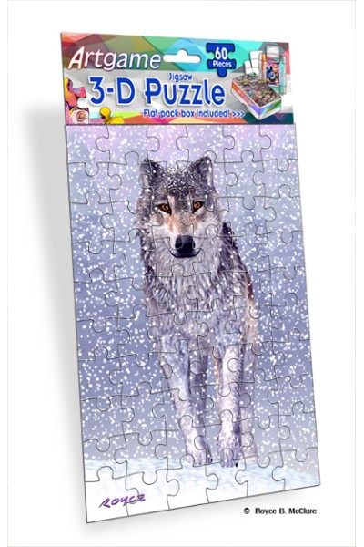 Royce 60pc Mini Puzzle - Wolf Moose Flip 