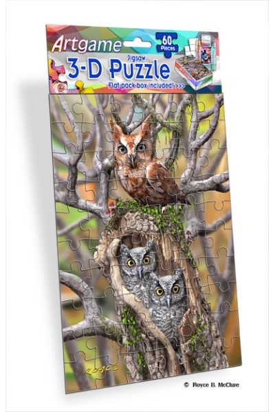 Royce 60pc Mini Puzzle - Owls 